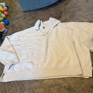 🌯Women’s long sleeve Cream pullover Sweater